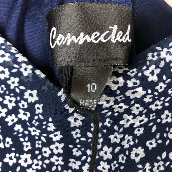 Connected Floral Sleeveless V-Neck Dress NEW - Picture 9 of 13